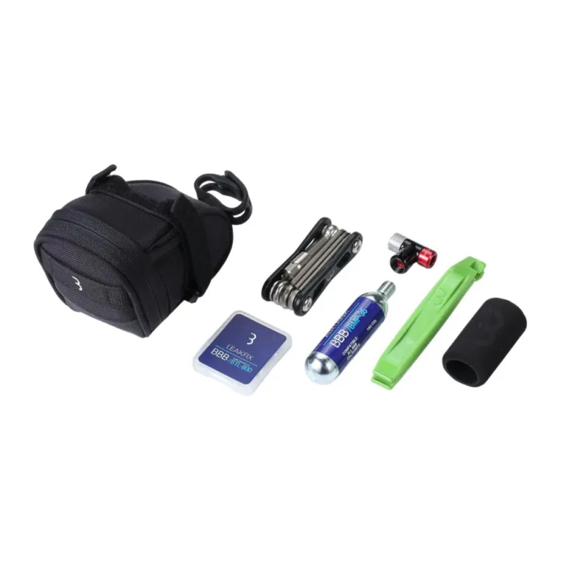 Abverkauf BBB Cycling BBB Set CombiSet SpeedPack CO2 14 x 7,5 x 7,5 cm schwarz - kompaktes Pannen-Notfallset