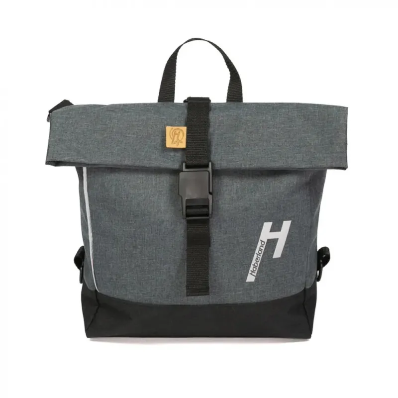Haberland Lenker-Bike-Rucksack Keep Rollin' anthrazit/reflex - vielseitige Lenkertasche mit Rucksackfunktion Neue Ware