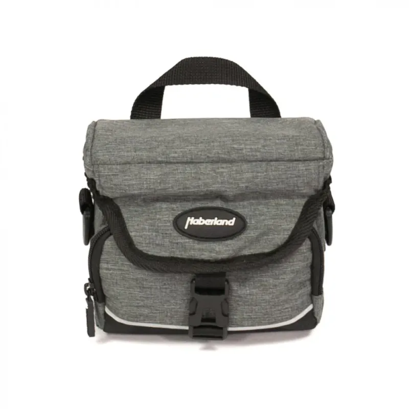 Haberland Lenkertasche 2l Mini grau - kompakte Lenkertasche für Alltag und Tour Letzte Chance