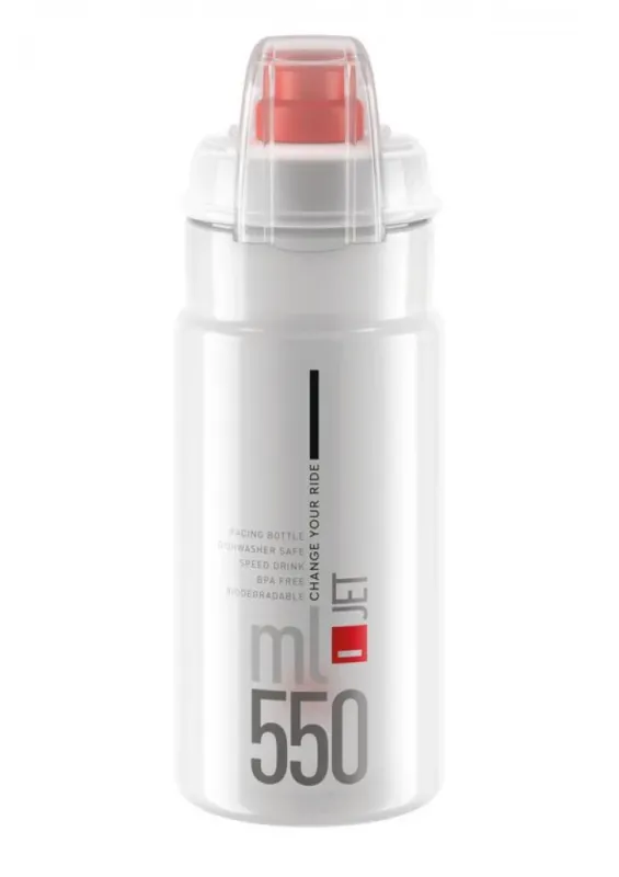Garantierte Lieferung Elite Trinkflasche Jet Plus 550 ml klar rot