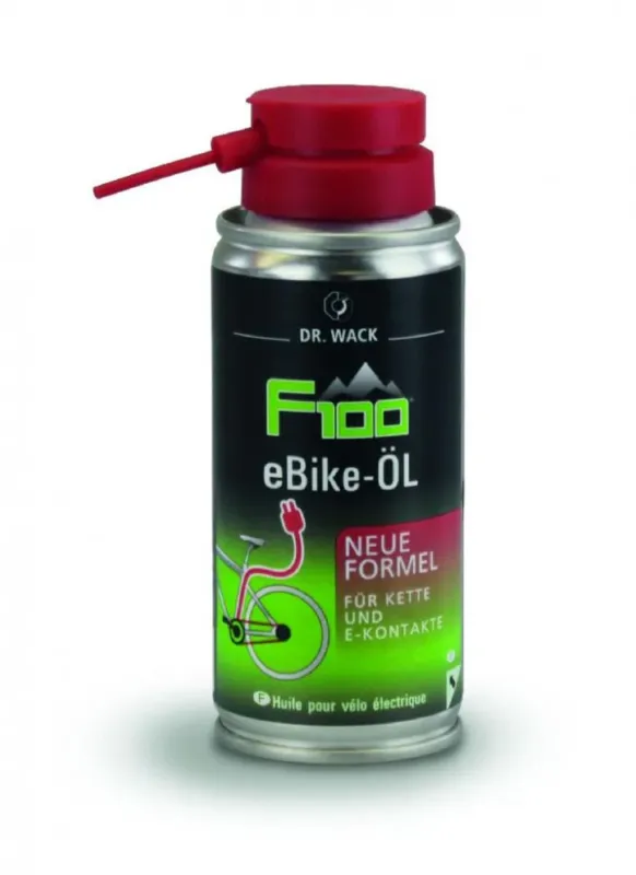 DR WACK F100 E-Bike Kettenöl 100ml - Hochwertiges Kettenspray für eBikes - Kettenpflege Preiswert