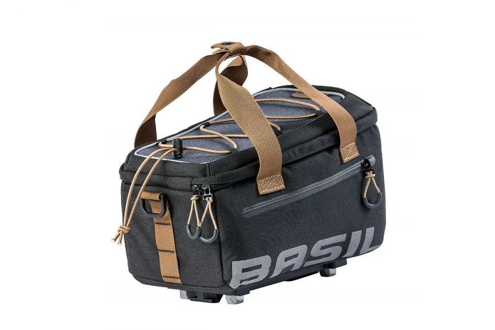Ausverkauf Basil Gepäckträgertasche Gepäckträgertasche Miles MIK 2.0 - 7 Liter - 29 5 x 18 x 17 5 cm wasserfest (IPX3) mit vormontierter MIK-2.0-Adapterplatte