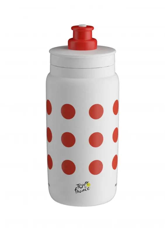 ELITE FLY TDF Red Polka Dot 550 ml Sportflasche - ultraleicht & griffig Kostenloser Rückversand