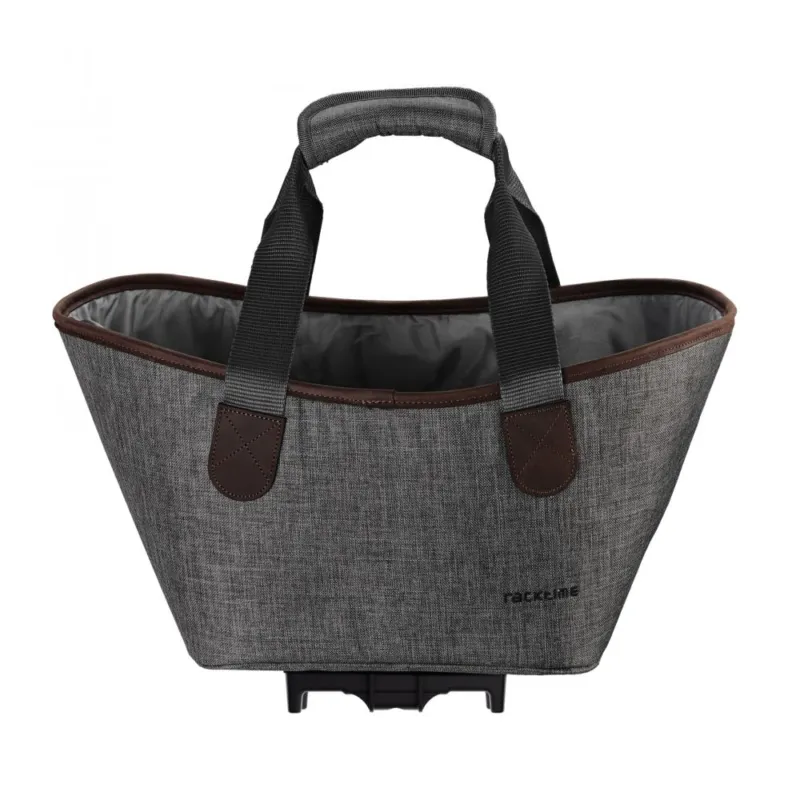 Garantierte Lieferung racktime Gepäckträgertasche Einkaufstasche Agnetha 2.0 dusty grey - Fahrradtasche 15 mit Snapit-Adapter wasserabweisend Tragegriff Innenfach Reflektoren