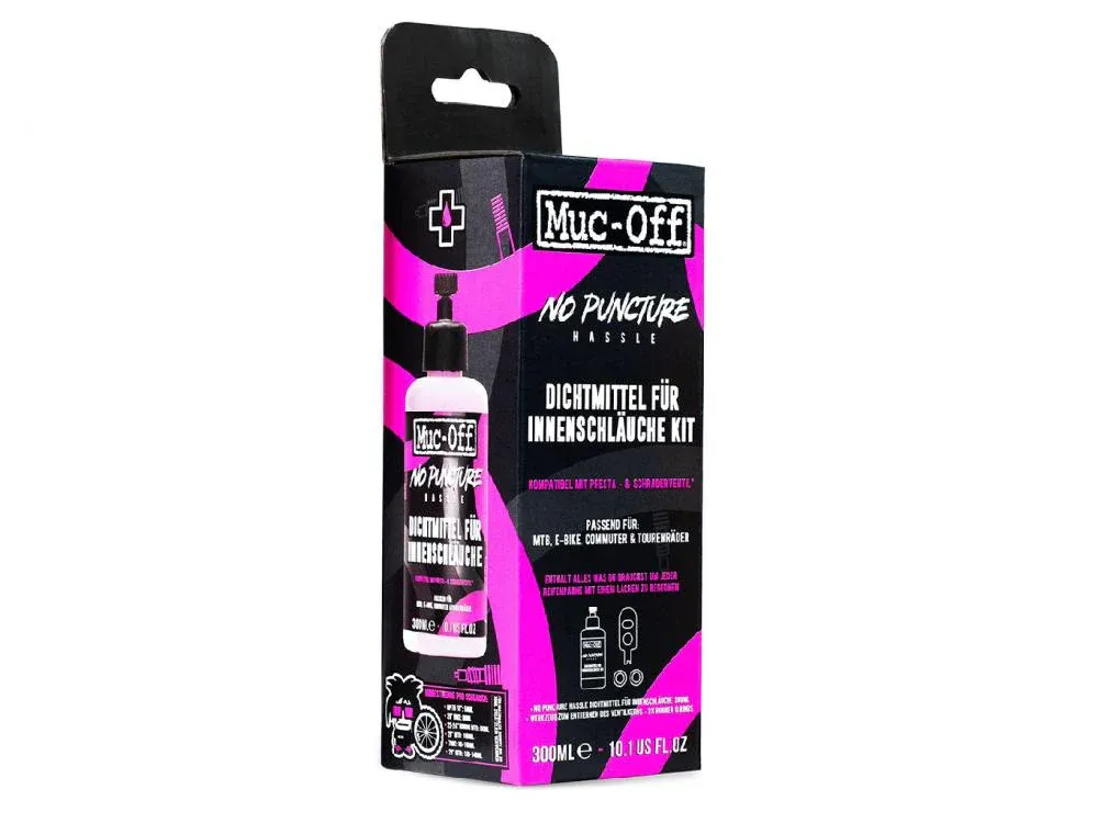 Muc-Off Dichtmittelkit für Innenschläuche 300 ml Pink - Pannenhilfe bis 4 mm Super-Preis