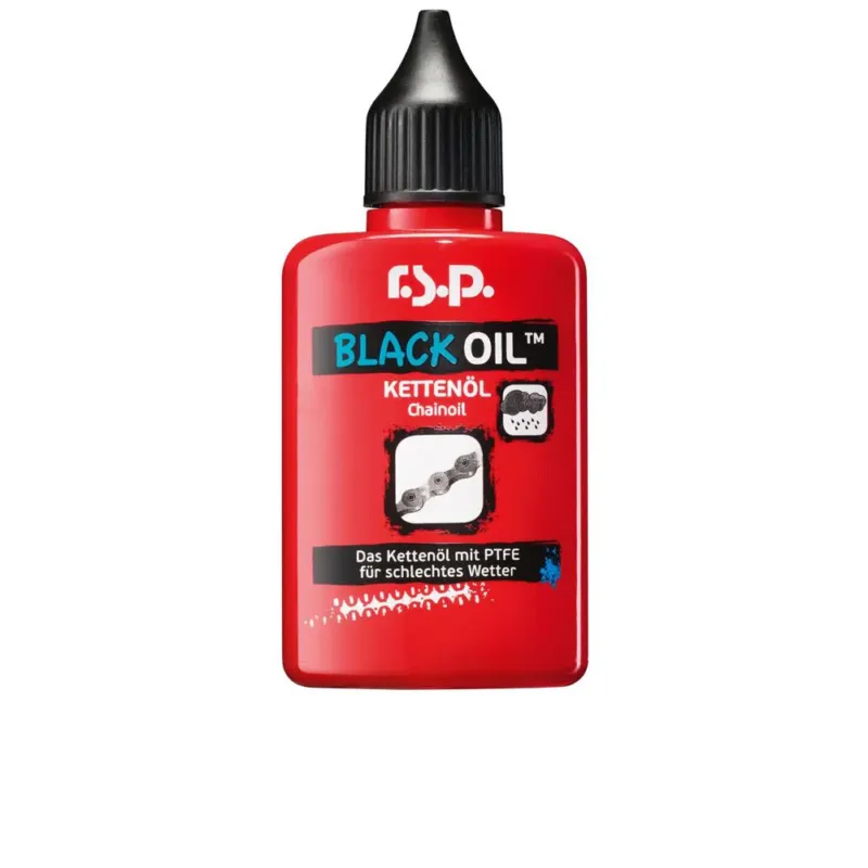 Schneller Versand r.s.p. Black Oil Kettenöl 50 ml - Bestseller mit PTFE für Nassschutz