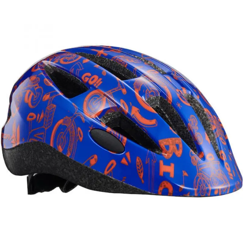 Merida Helm Power 44-50 cm blau/rot - sicherer Kinder-Fahrradhelm mit Top-Belüftung Neue Ware