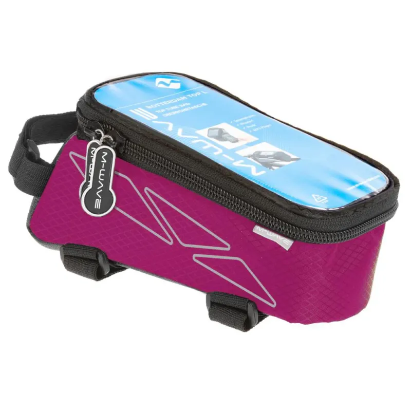 M-WAVE Rotterdam Top Oberrohrtasche pink mit Smartphone-Fach und Klettbefestigung Saisonangebot