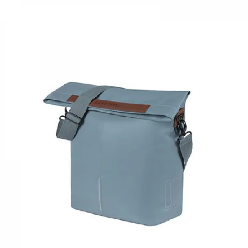 Meistverkauft Basil City Fahrradshopper Vegan Leather graphite blue Größe 30x18x49cm 16l