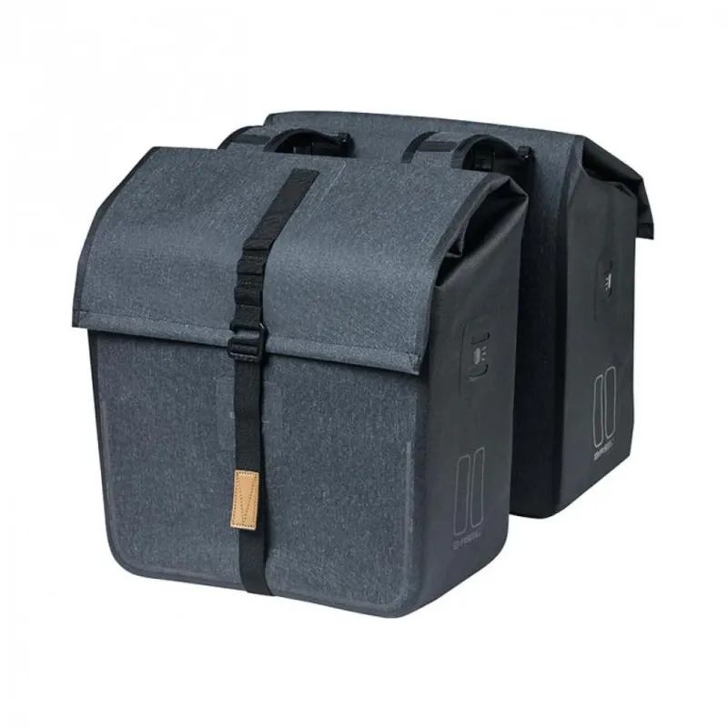 Basil Doppeltasche Urban Dry anthrazit 36x17x42 cm 50l Must-Have