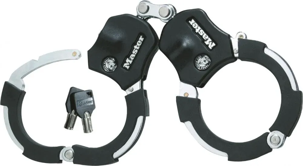 Neuheit Master Lock Handschellenschloss Street Cuff 8200 76 Schwarz - extrem sicheres Fahrradschloss