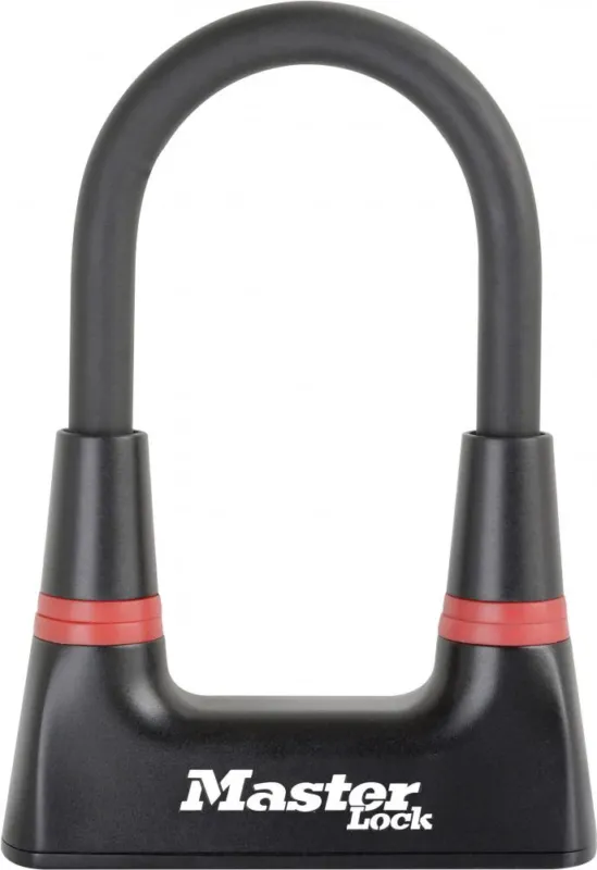 Meistverkauft Master Lock Bügelschloss 8278 Schwarz 14 mm x 150 mm x 80 mm - hohe Sicherheit für Fahrräder