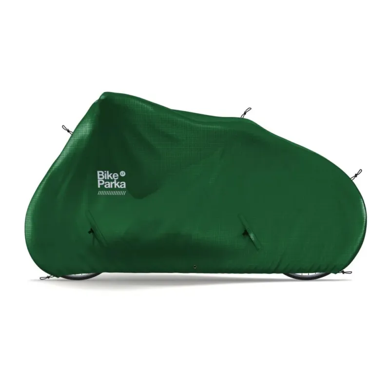 BikeParka Fahrradabdeckung LONGTAIL Forest Green Green - Rundumschutz für Longtail-Bikes Zertifiziert