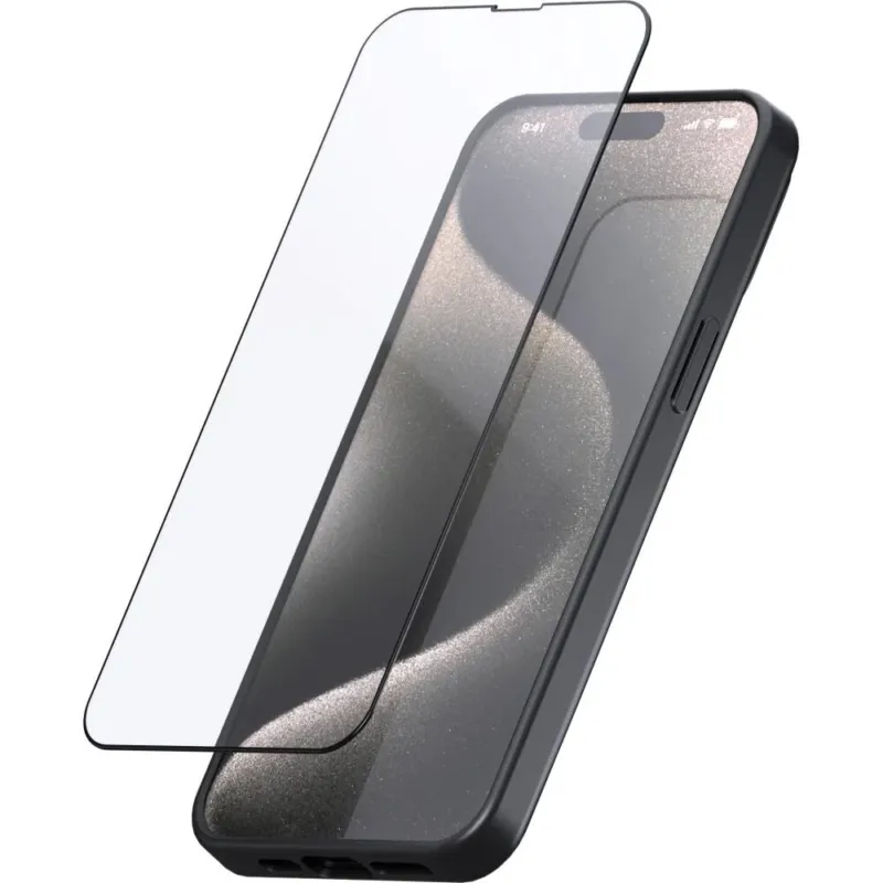 Expressversand SP Connect SP Glass Screen Protector iPhone 15 rot - kratzfester Displayschutz in moderner Ausführung