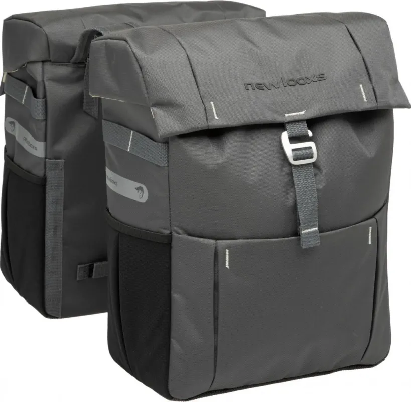 Zertifiziert New Looxs Doppelpacktasche Vigo Double II Grey 2x18L Grey - viel Stauraum für Alltag & Tour