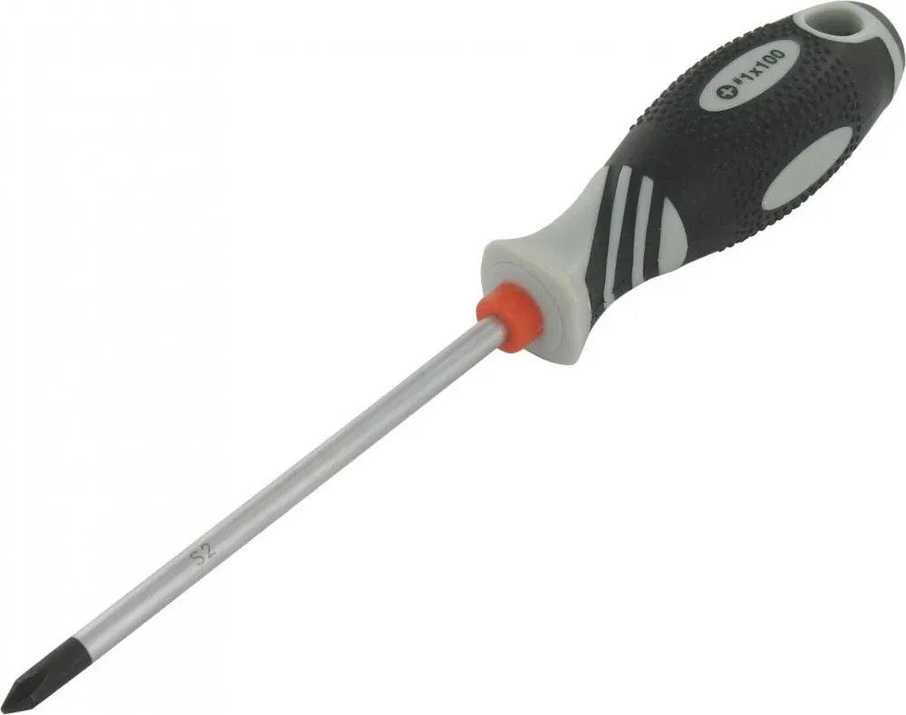 Versand Am Gleichen Tag VAR Schraubendreher DV-71202 1 x 100 mm - ergonomischer Kreuzschlitzschraubendreher 100 für präzises Arbeiten