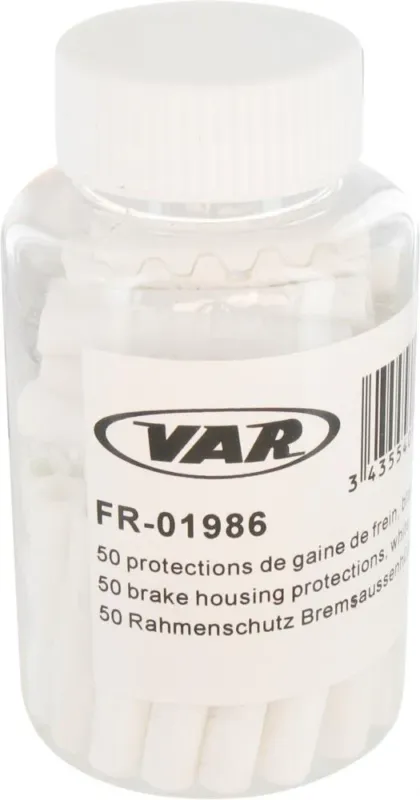 VAR 50 Stk. Rahmenschutz 5 mm Weiß 50 - schützt Rahmenlack und Carbonoberflächen Knallerangebot