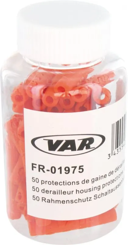 VAR 50 Stk. Rahmenschutz 4 mm Orange - Schutzkappen für Schaltaußenhüllen Solange Der Vorrat Reicht