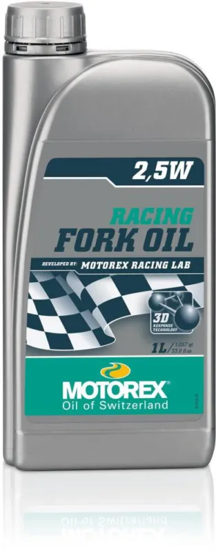 Finale Aktion MOTOREX Racing Fork Oil 2,5W 5 Liter - Vollsynthetisches Gabelöl für moderne Gabelsysteme