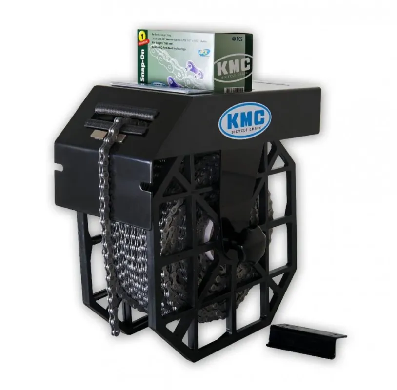 KMC, Werkstattbedarf, Kettenrollenhalter, für Eine Rolle, für 50m Rollen, Magnethalter für das Kettenende, Halter für eine 40er Box Verschlussglieder, Für Wand- Werkbank montage wird Art.Nr. 193111 gebraucht Billig