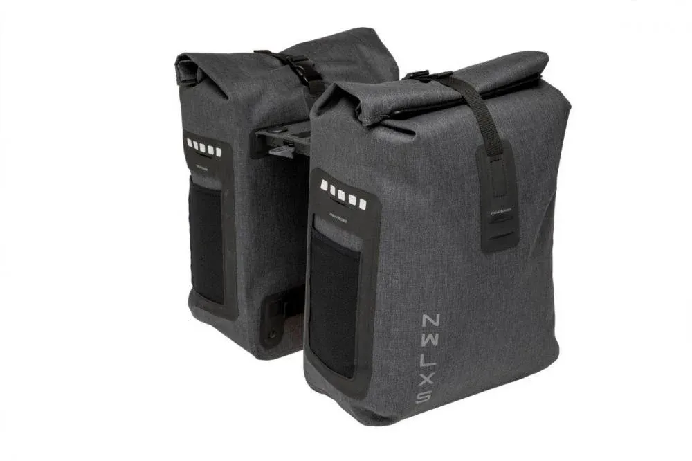 New Looxs Doppelpacktasche Varo Racktime Grey 2×16 l Grau - wasserdichte Fahrrad-Gepäcktasche Top-Preis