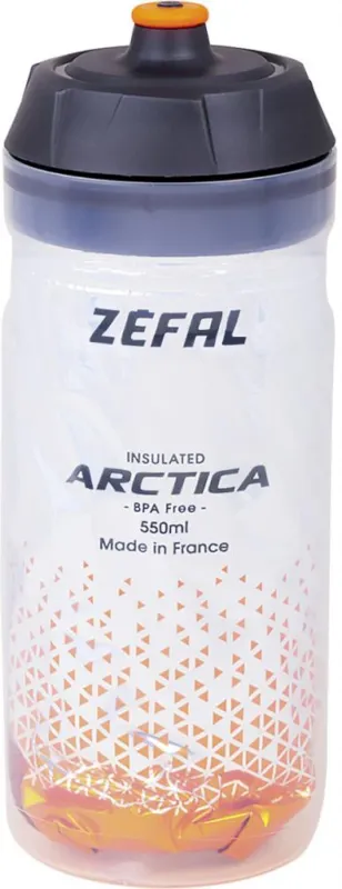 Zéfal Trinkflasche Arctica Orange 550 ml 550 - isotherme Fahrradlasche mit Top-Isolierung Schnäppchen