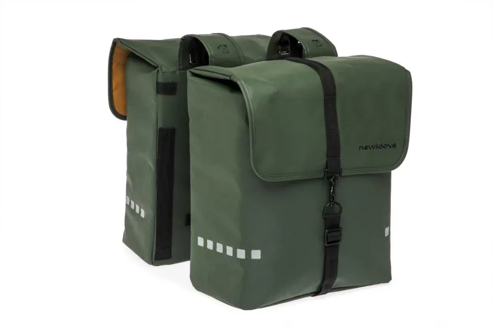 New Looxs Doppelpacktasche Odense Green Green - geräumige Fahrradtasche für Alltag & E-Bike Kostenloser Versand