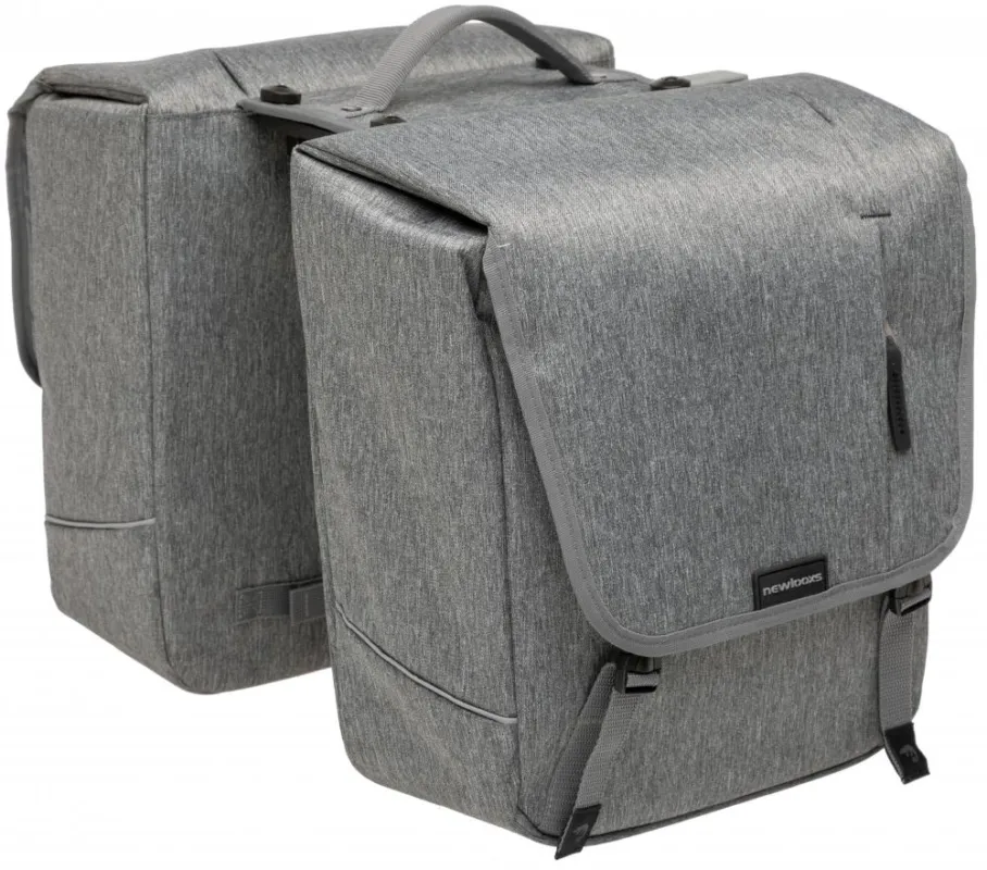 New Looxs Doppelpacktasche Nova Double MIK Grey 2×21L Grey - geräumige Fahrrad-Gepäckträgertaschen Beliebt