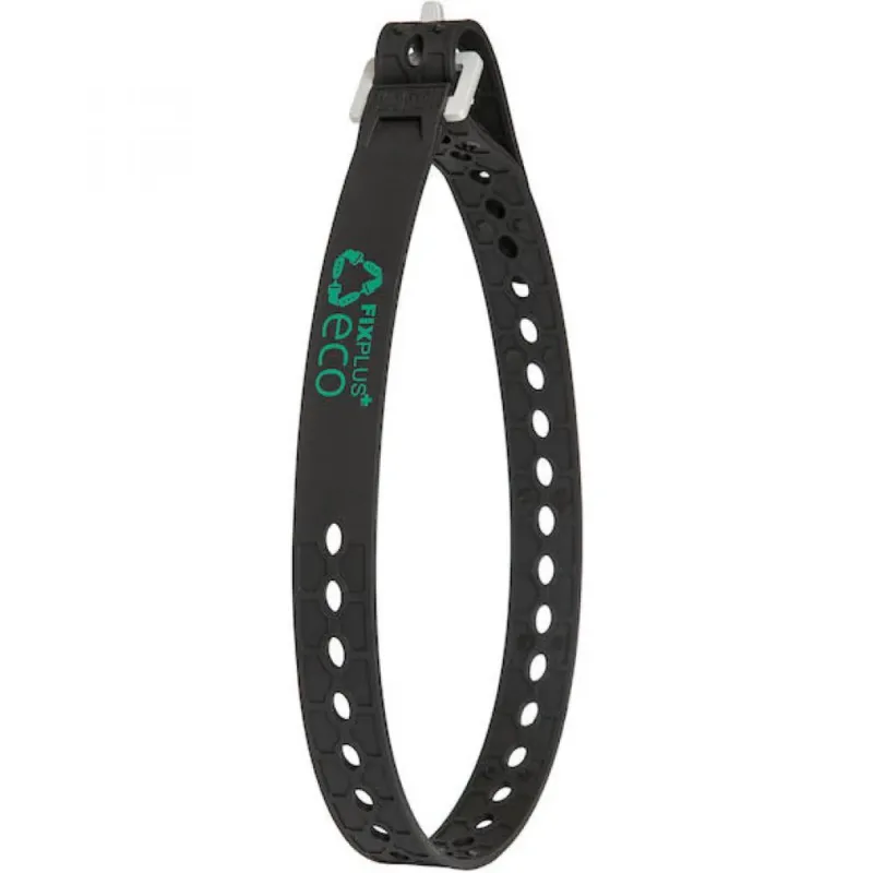 Solange Der Vorrat Reicht FixPlus Spannband Strap Recycling 66 cm Schwarz - vielseitiges, wiederverwendbares Fixierband