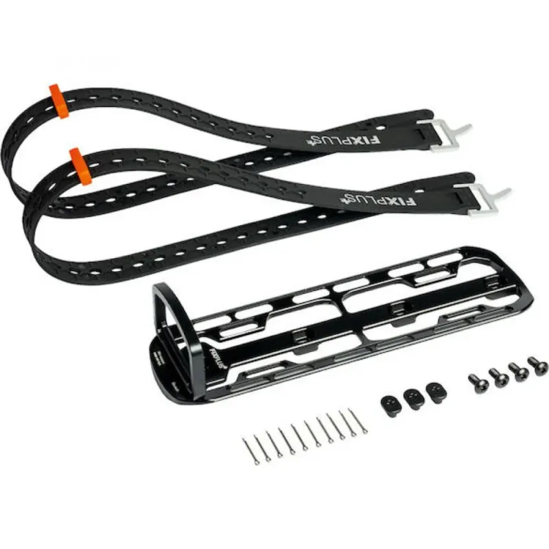 FixPlus Cargo Cage M Set M Schwarz/orange - flexibles Bikepacking-Gepäcksystem Preiswert
