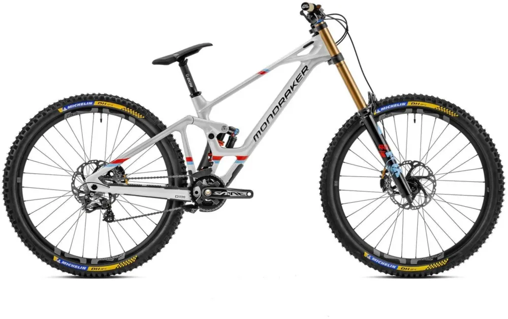 Super-Preis Mondraker Summum Carbon RR Gloss Racing Silver / Dirty White - S