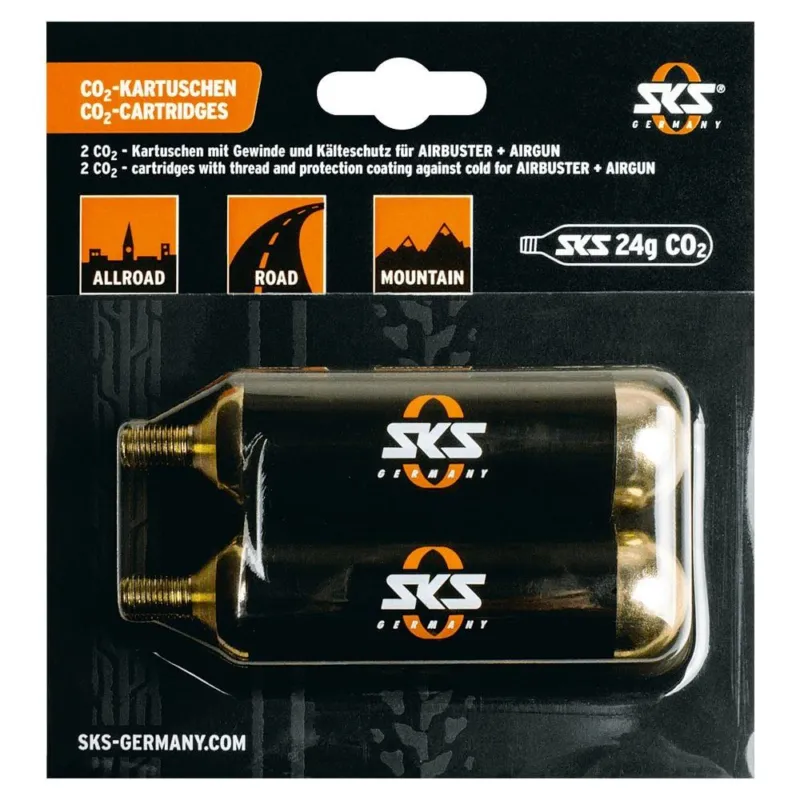 SKS Co2 Kartuschen-Set 24G Mit Gewinde - SKS Co2 Kartuschen-Set 24G Mit Gewinde Direktkauf