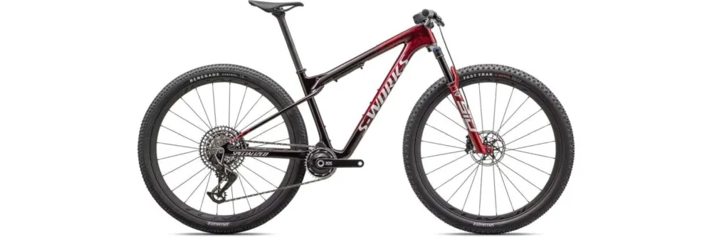 Aktuell Specialized S-Works Epic World Cup Red tint/Silver/White - S