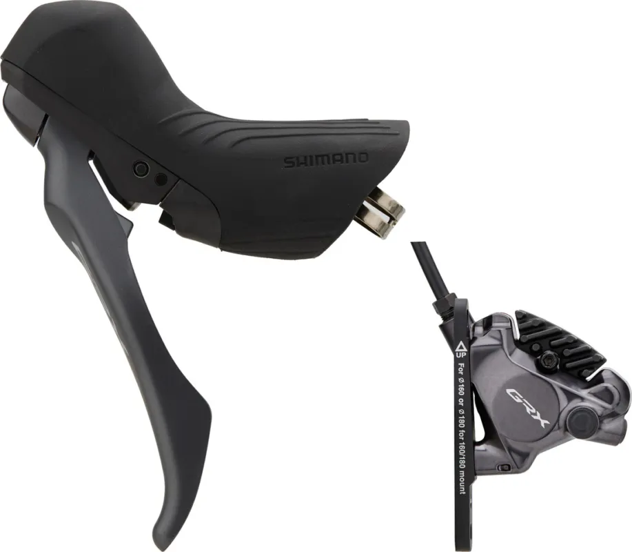 Shimano GRX Scheibenbremse BR-RX820 + BL-RX820 - schwarz-grau | Vorderrad | links (seitenspezifisch ) Finale Aktion