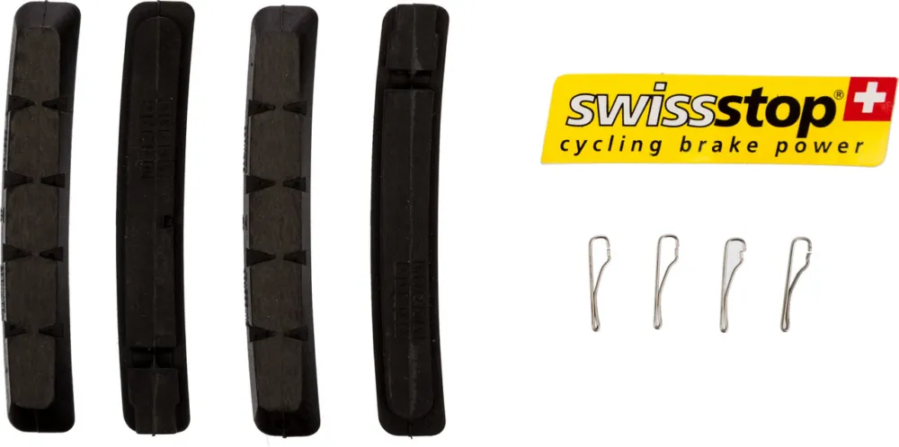 Swissstop Bremsgummis Cartridge RxPlus für V-Brake - original black Abverkauf
