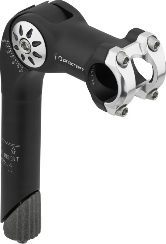 Jetzt Kaufen Procraft 4Bolt Adjustable Quill Schaftvorbau - schwarz-matt | 100 mm