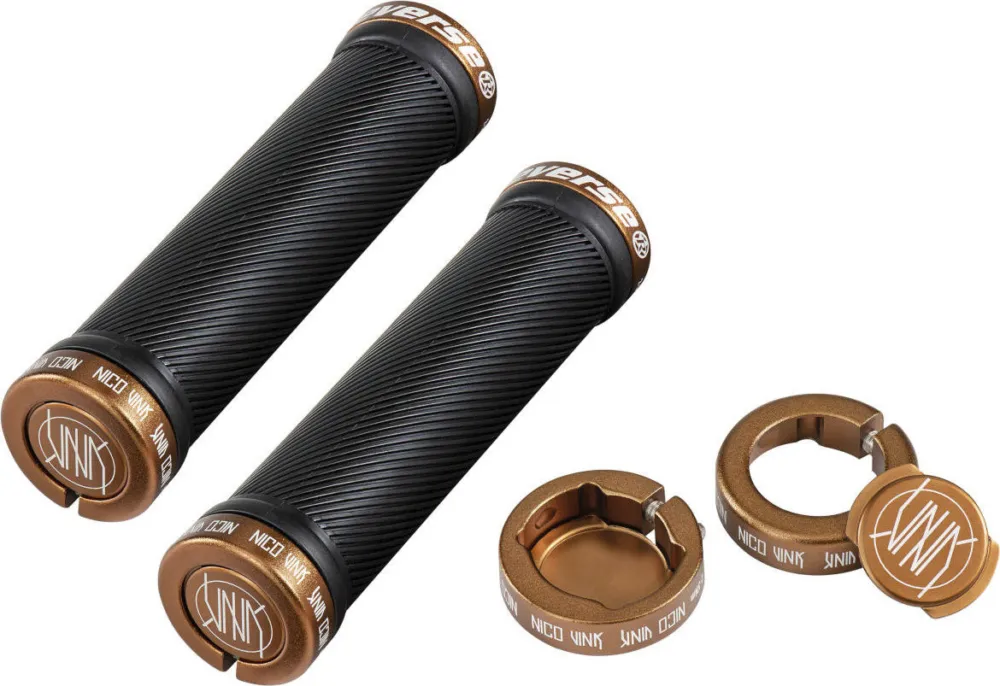 REVERSE Components Nico Vink Signature Lenkergriffe - black-copper | 130 mm Meistverkauft