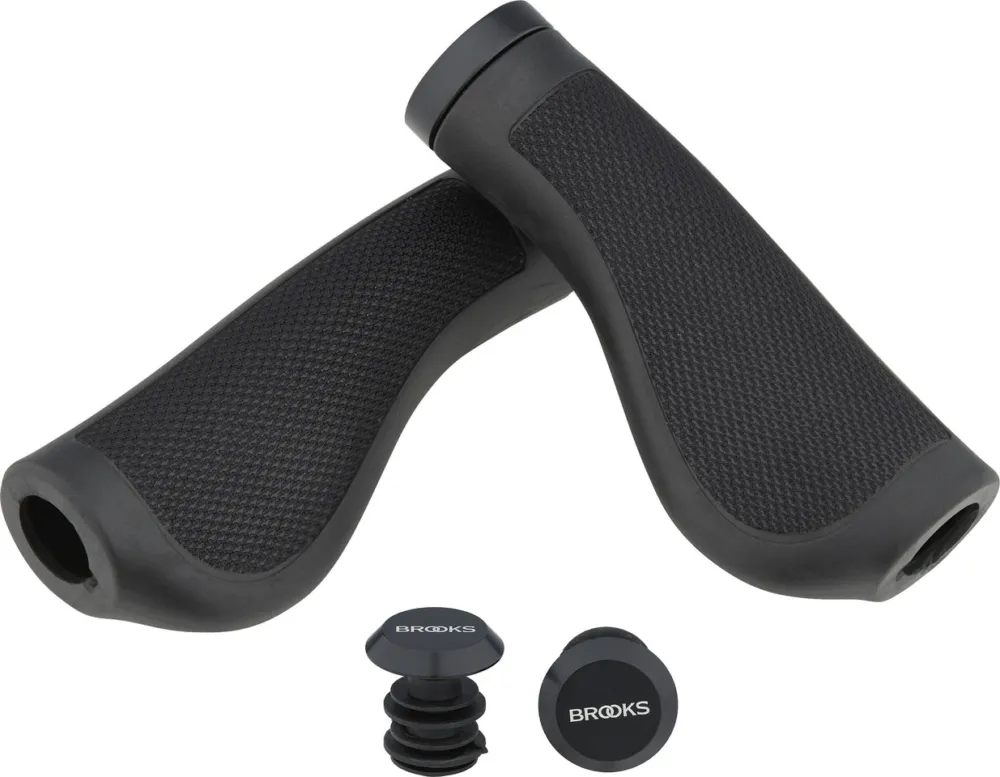 Nur Für Kurze Zeit Brooks Cambium Ergonomic Rubber Lenkergriffe - black | 130 mm