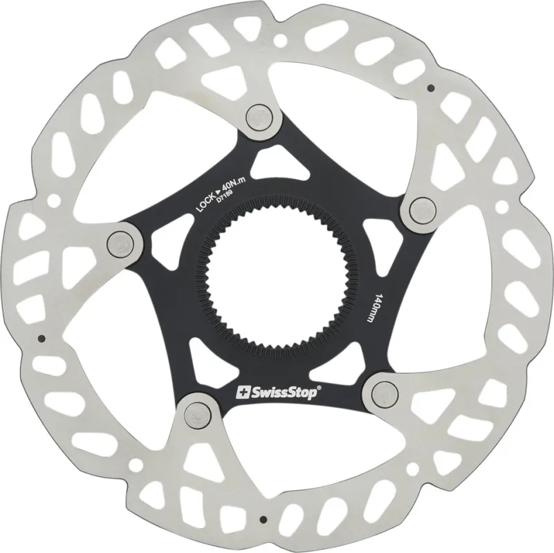 Swissstop Bremsscheibe Catalyst Pro Center Lock - silver-black | 180 mm Preisreduziert