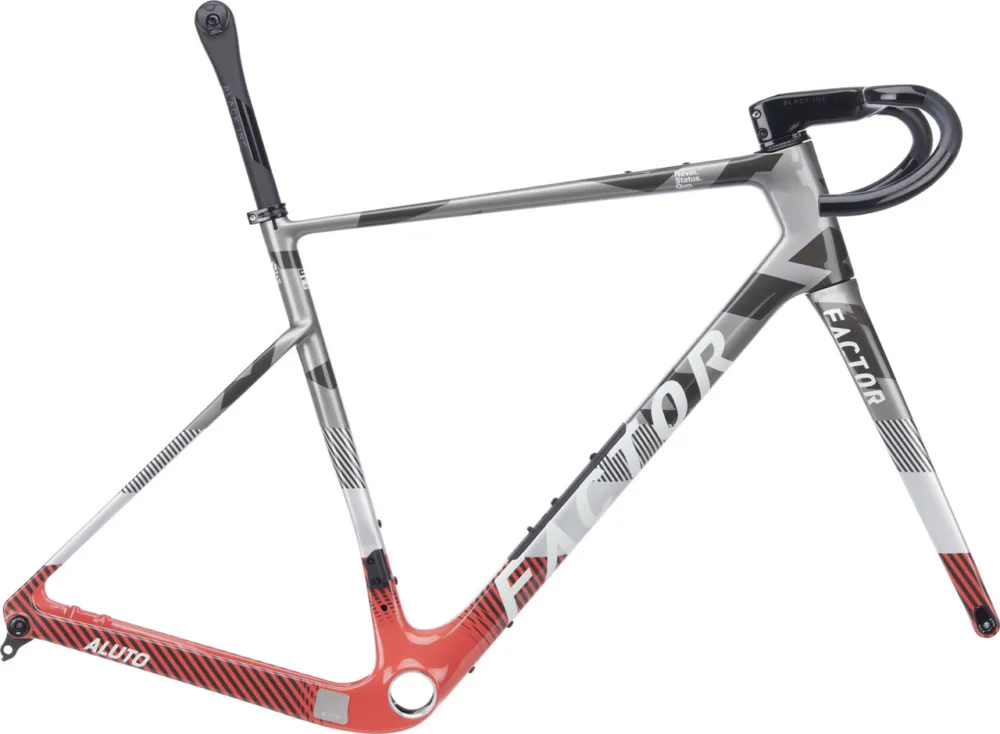 Angebot Factor ALUTO Gravel Disc Carbon Rahmen-Kit SRAM Wide - quattro grey | XL | 50 mm | 1,5" | 28" | 0 mm | 40 cm/100 mm