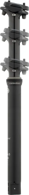 Begrenztes Angebot crankbrothers Highline 3 125 mm Sattelstütze - black | 421 mm | 30,9 mm | 0 mm | 1-fach