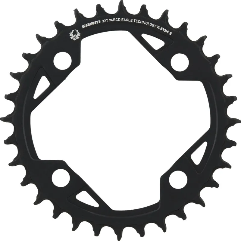 Saisonangebot SRAM Kettenblatt X-Sync 2 Eagle 4-Arm 94 mm Lochkreis für E-MTB - black | 32 Z