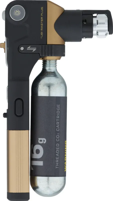 Must-Have Topeak Tubi Master+ Tubeless Reparaturkit mit 16 g CO2-Kartusche - schwarz