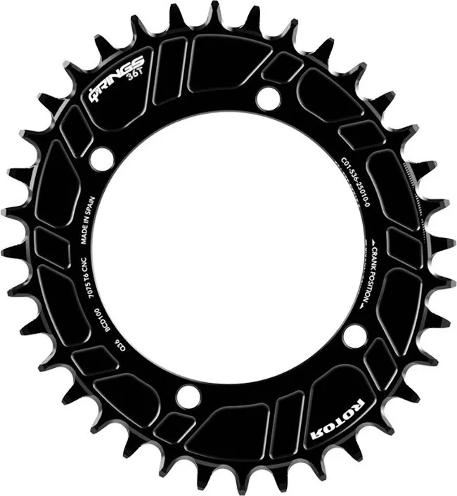 Rotor Q-RINGS MTB 1-fach Kettenblatt BCD100X4 - schwarz | 36 Z | 36 Jetzt Bestellen