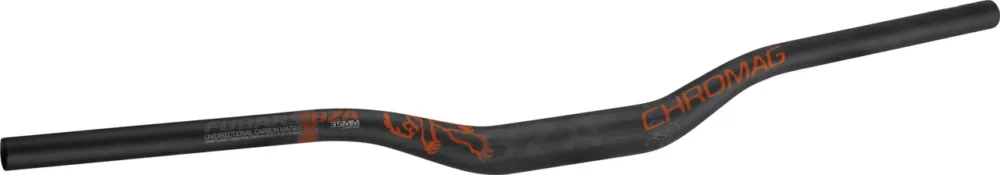 Chromag BZA 35 35 mm Carbon Riser Lenker - black-orange | 800 mm Neue Kollektion