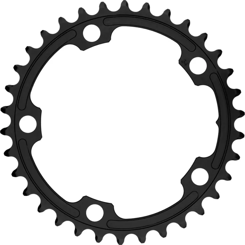 absoluteBLACK Round Road Kettenblatt für 110/5 BCD - black | 34 Z Kostenloser Rückversand