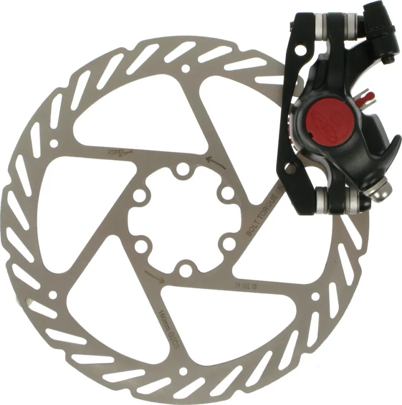 Heißes Angebot Avid BB5 MTB Scheibenbremse mit Bremsscheibe - schwarz | Set | links/rechts (seitenspezifisch )