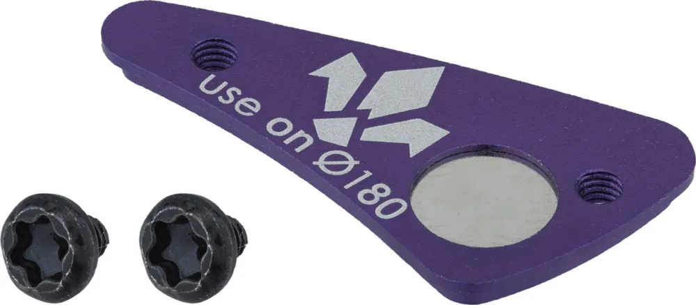 Formula E-Bike Magnet Speed Sensor Adapter für Monolitic Bremsscheiben - ultraviolet | 180 mm Begrenztes Angebot