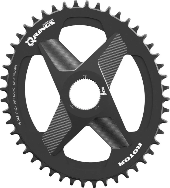 Rotor Q-RINGS 1-fach Universal Tooth Direct Mount Kettenblatt - schwarz | 44 Z | ohne Kettenblatt Mega-Angebot