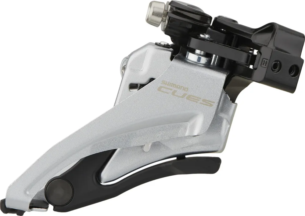 Shimano CUES Umwerfer FD-U4000 2-/9-/10-fach - silber | Middle Clamp (Schelle ) Markenprodukt